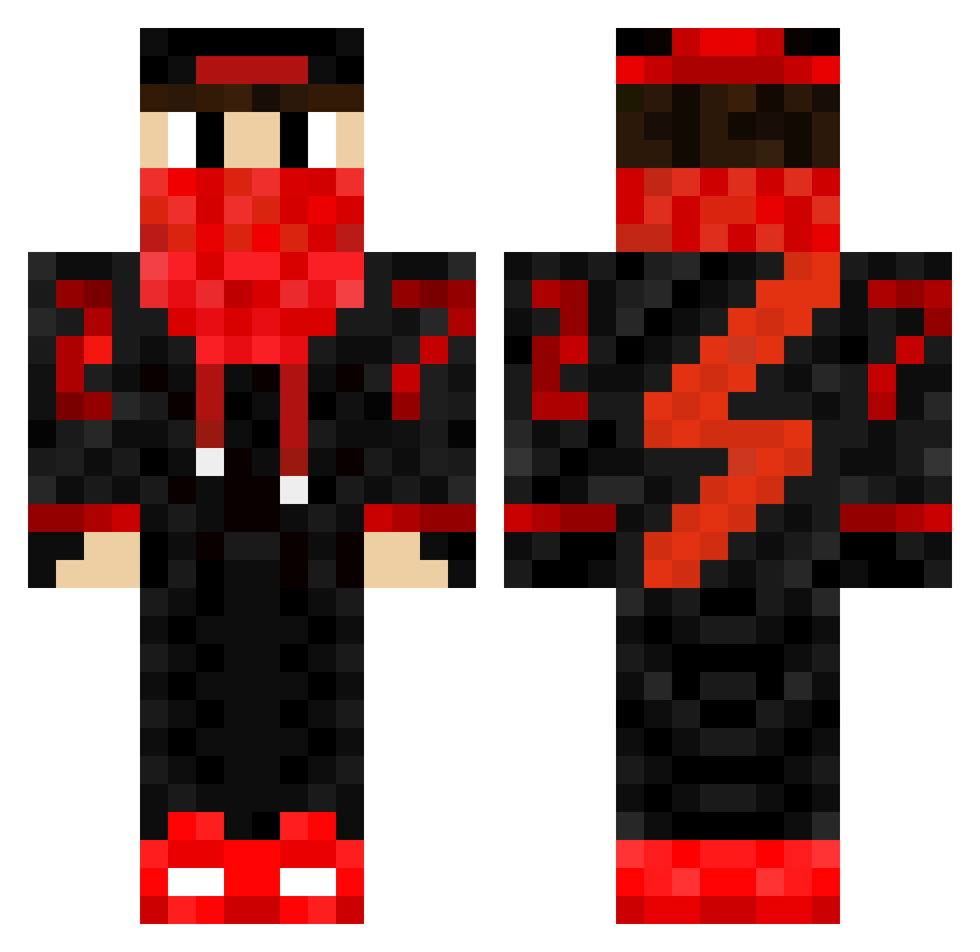 Silva_R27 Minecraft skin, front and back view