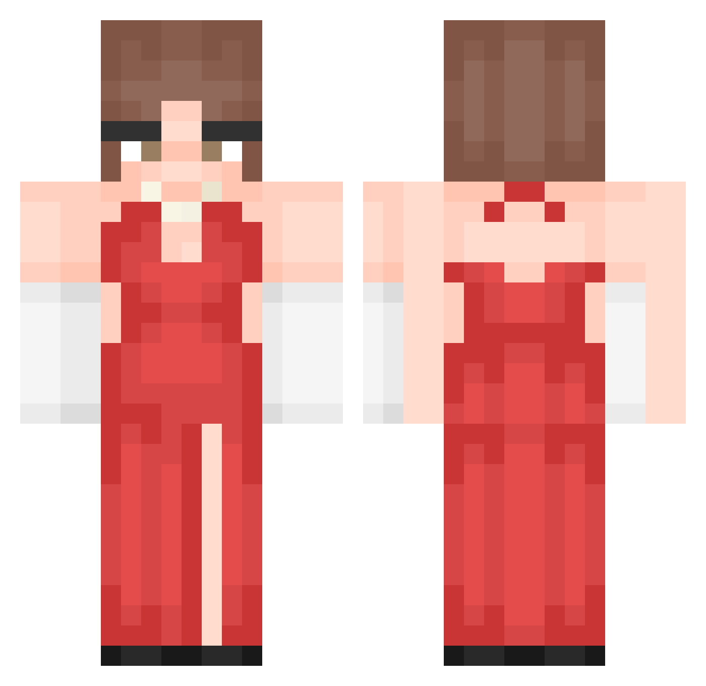 99_King_0 Minecraft skin, front and back view