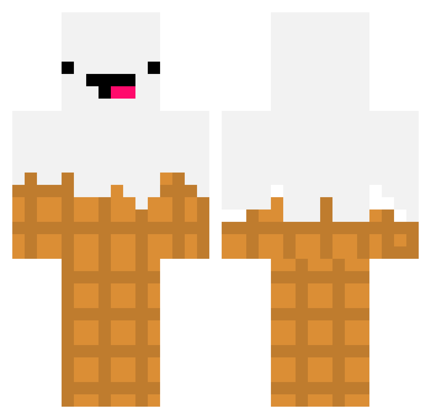 Toasty5640 Minecraft skin, front and back view