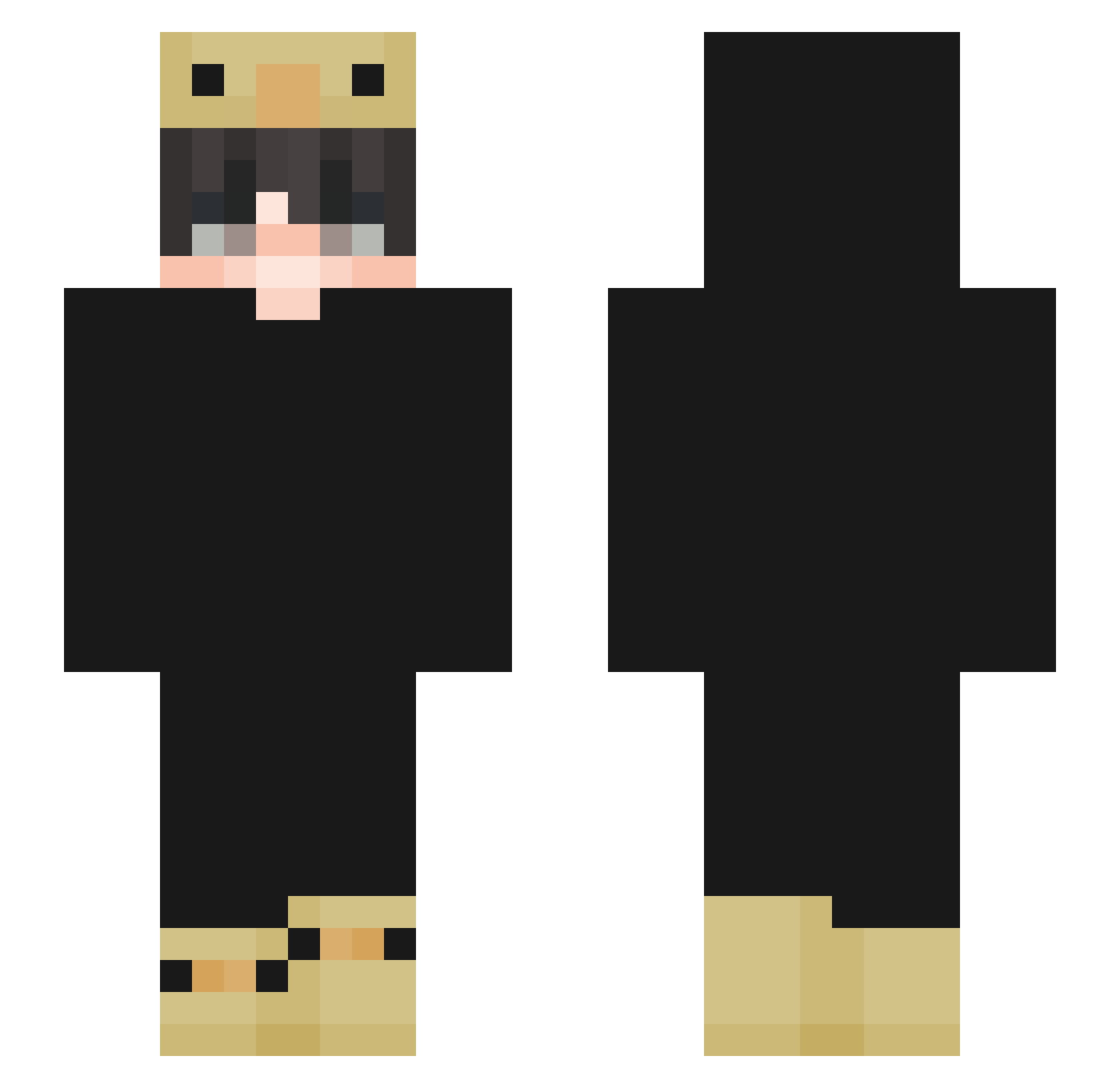babyleo122 Minecraft skin, front and back view