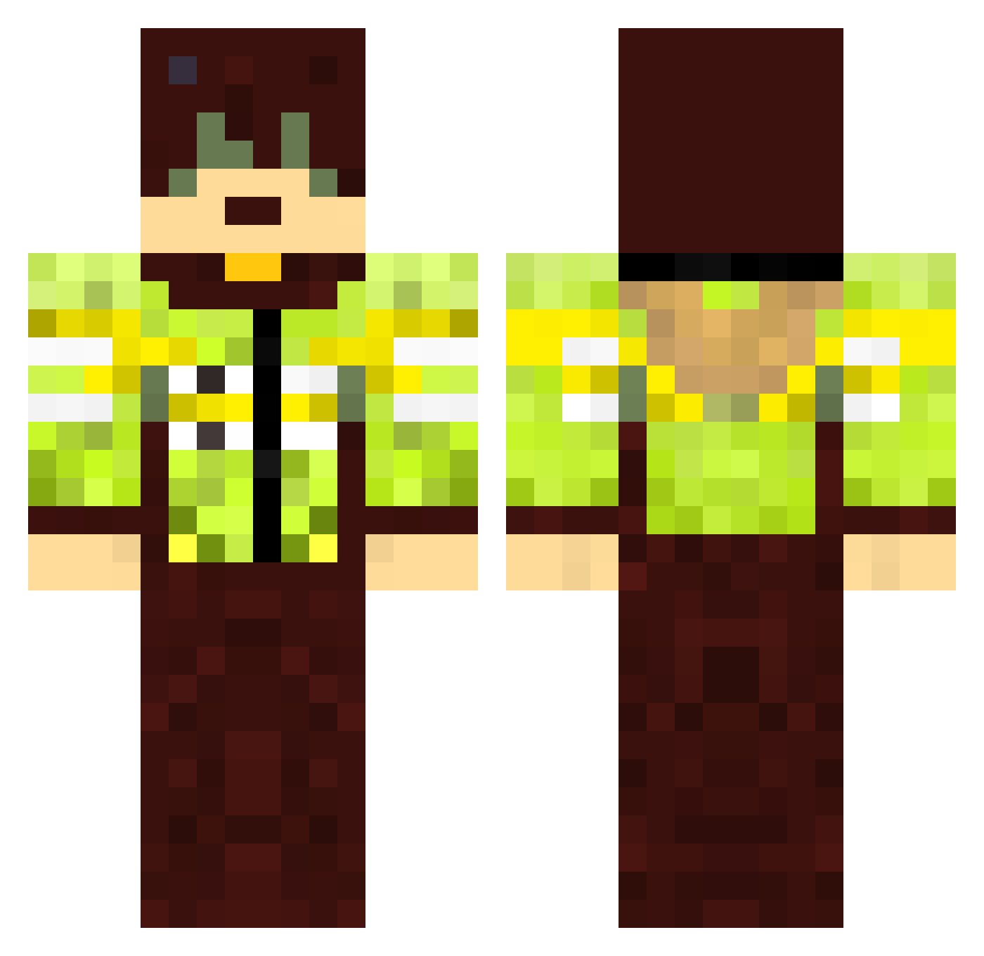 Lethe_91 Minecraft skin, front and back view