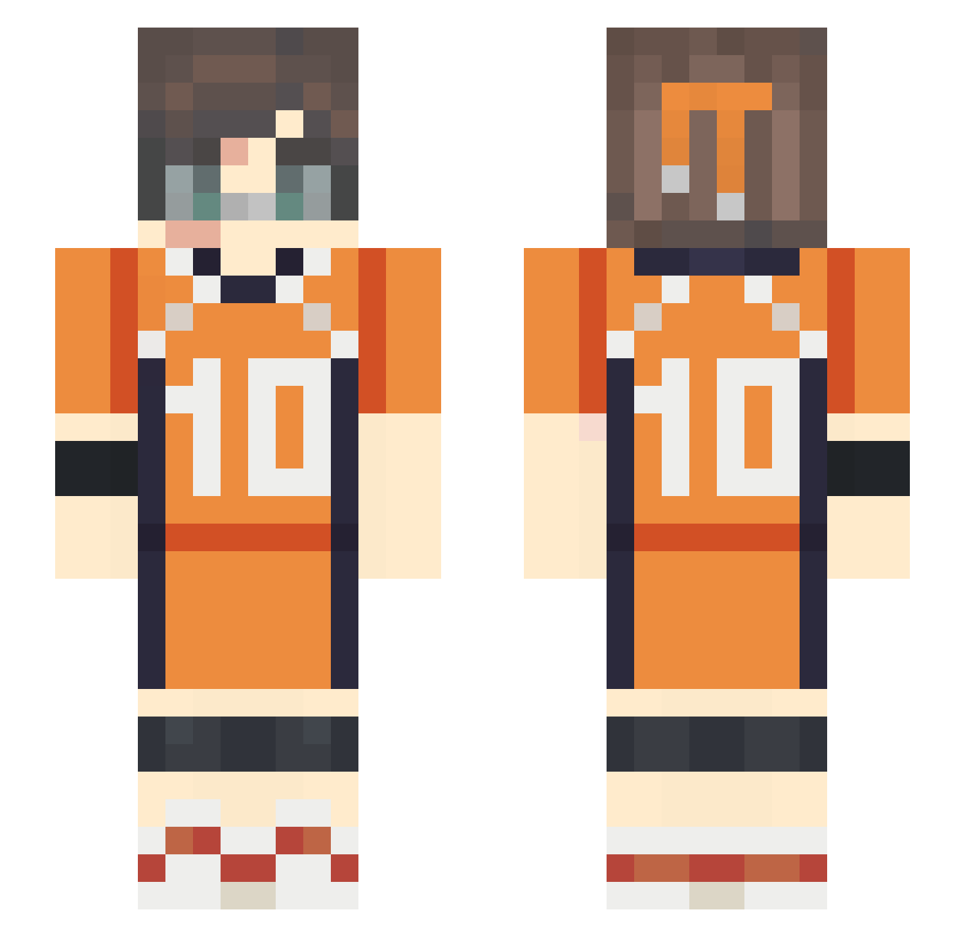 Ivanex_ Minecraft skin, front and back view