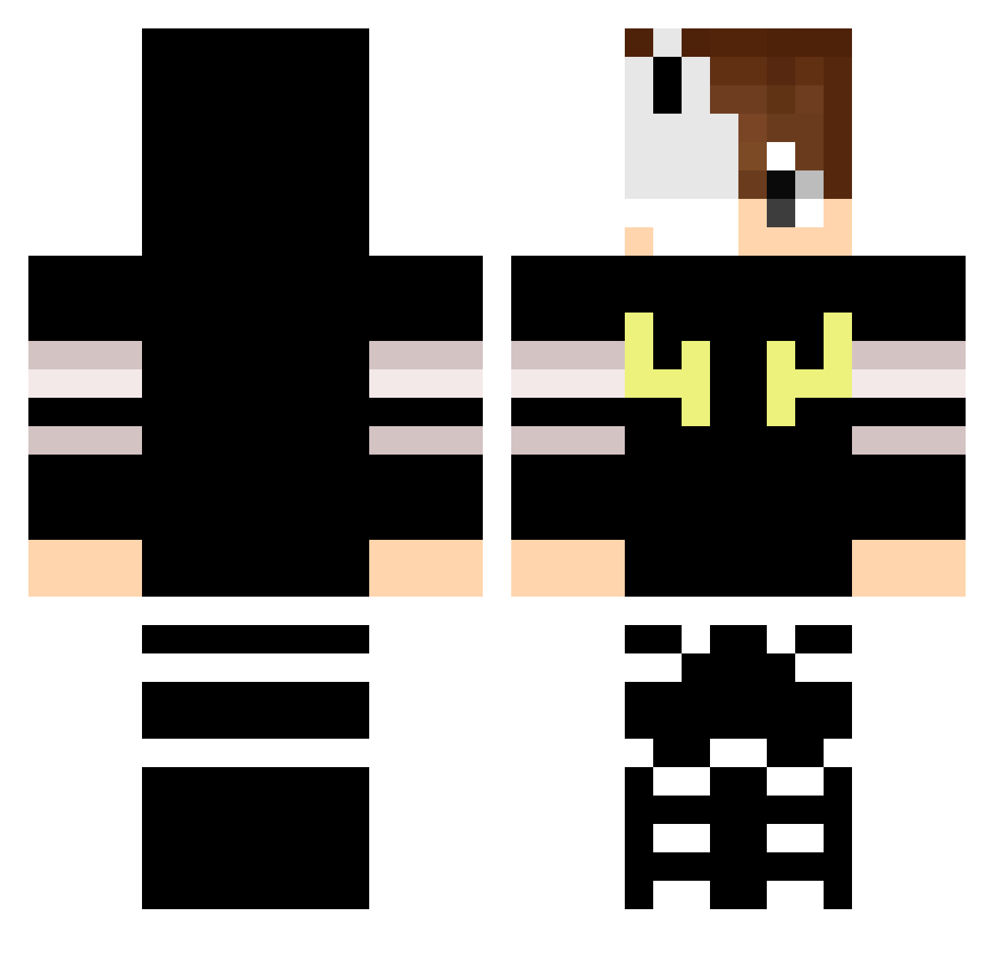 tpsson Minecraft skin, front and back view
