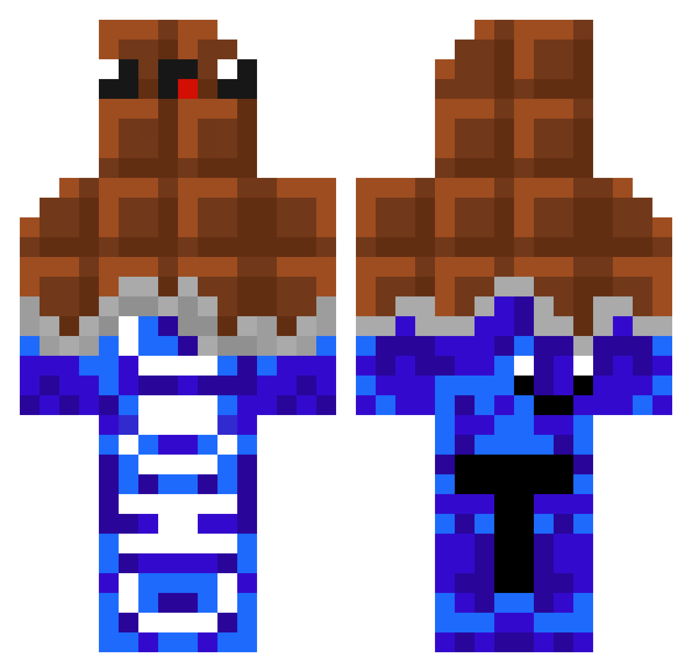 Dr_Parados Minecraft skin, front and back view