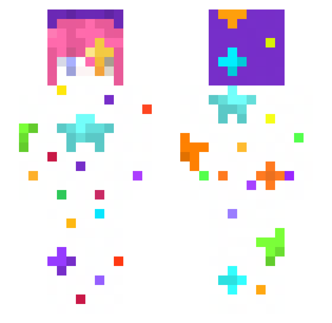 sleepiestsleepy Minecraft skin, front and back view