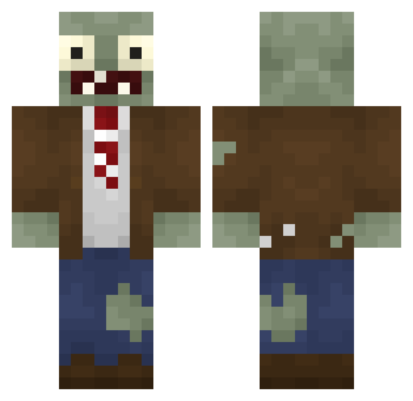 _fer7 Minecraft skin, front and back view