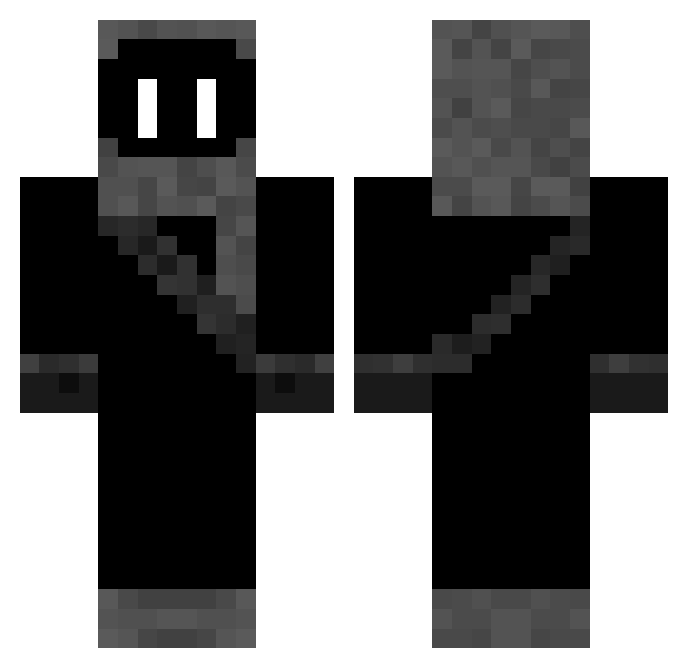 trasshyy Minecraft skin, front and back view