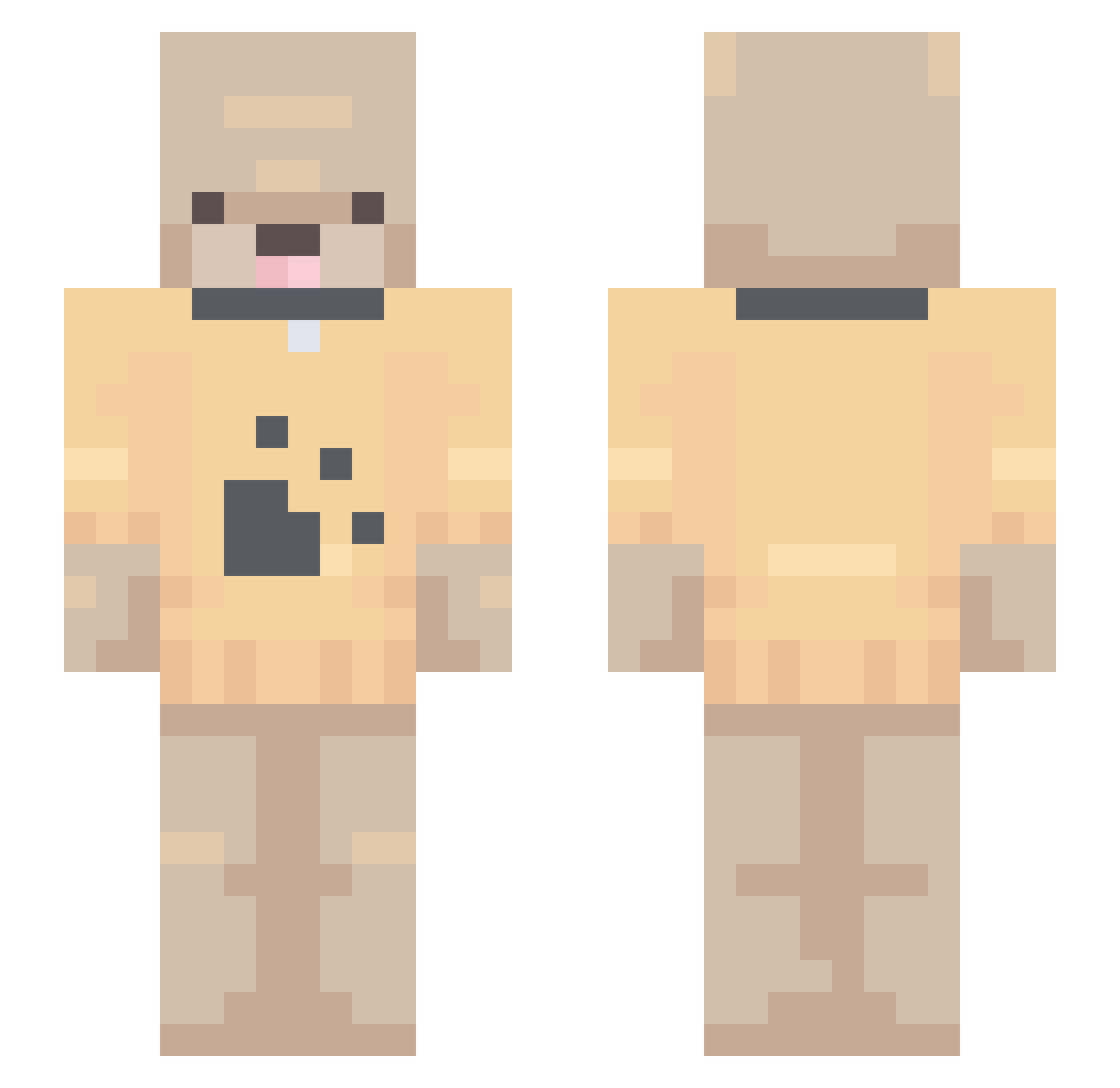 LilFenrir Minecraft skin, front and back view
