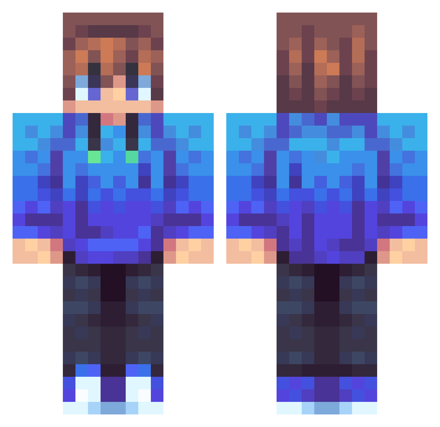 user69420653379 Minecraft skin, front and back view