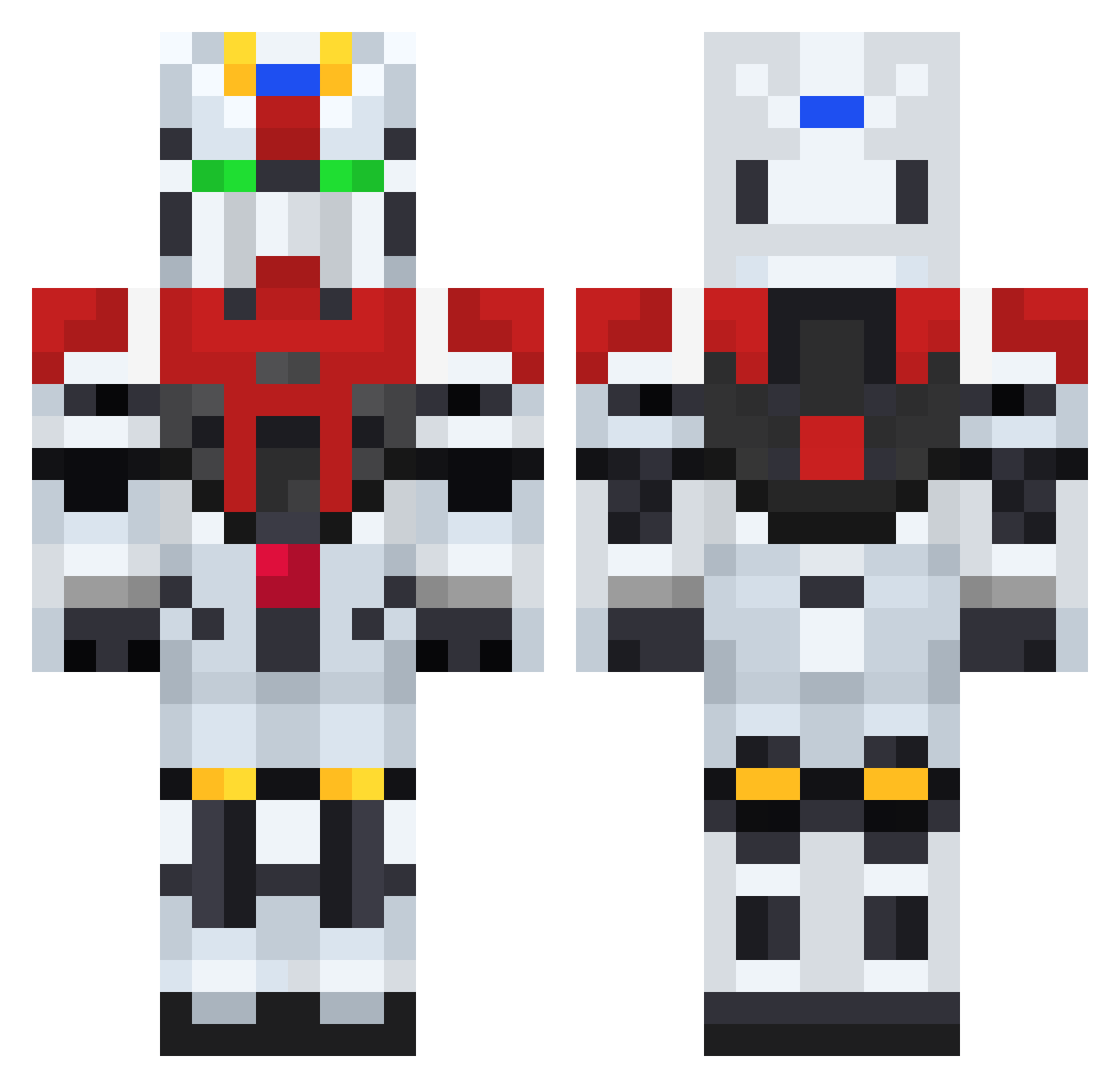 Cactus_dad23 Minecraft skin, front and back view