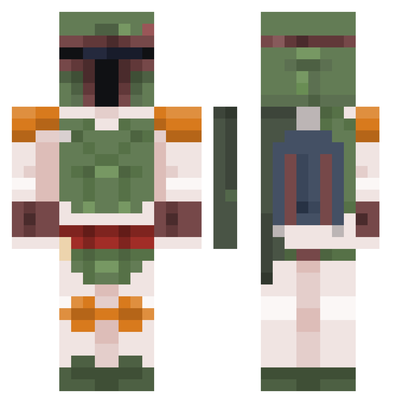 DDs_Garbage Minecraft skin, front and back view