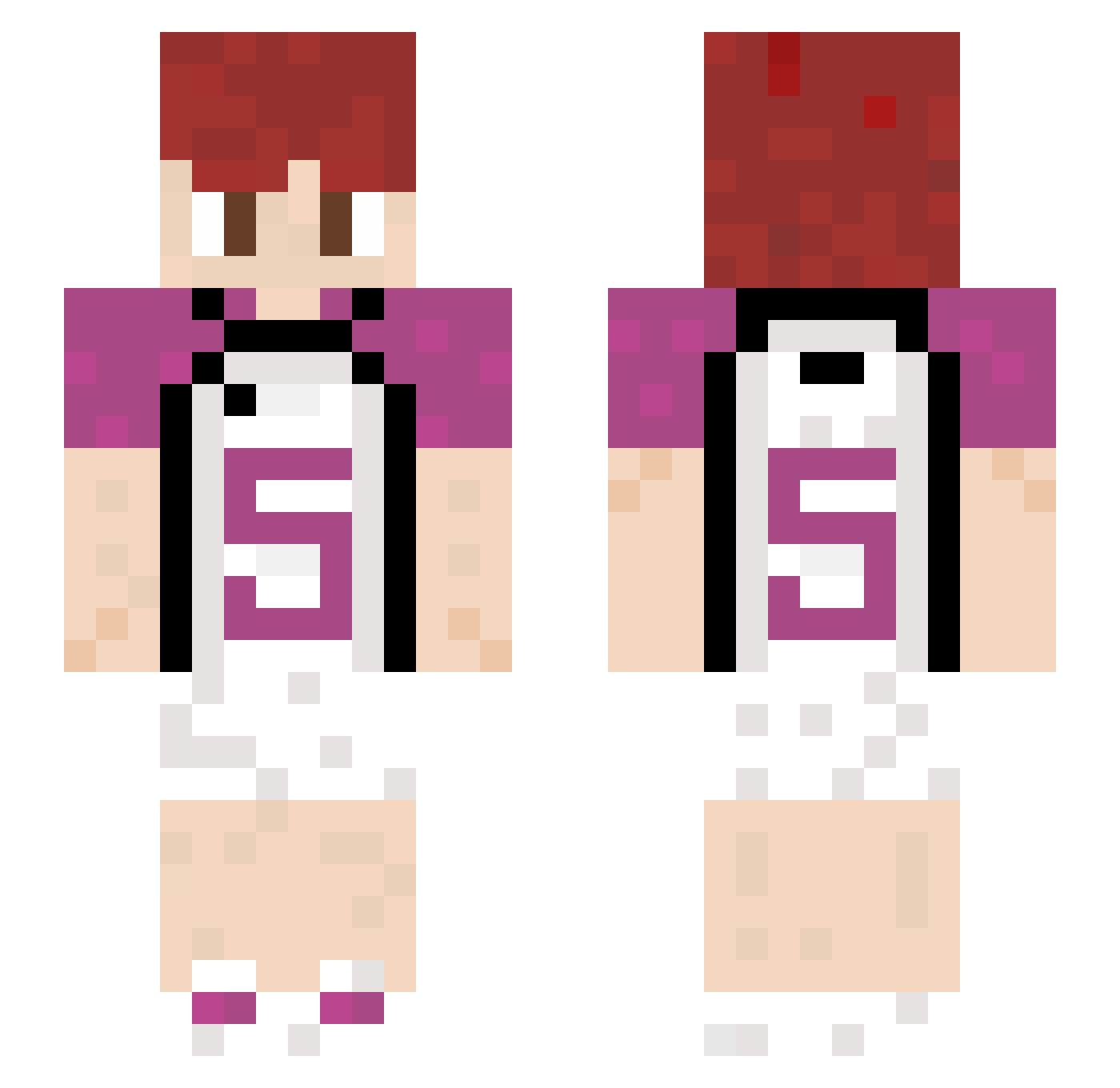 Cartridge3 Minecraft skin, front and back view