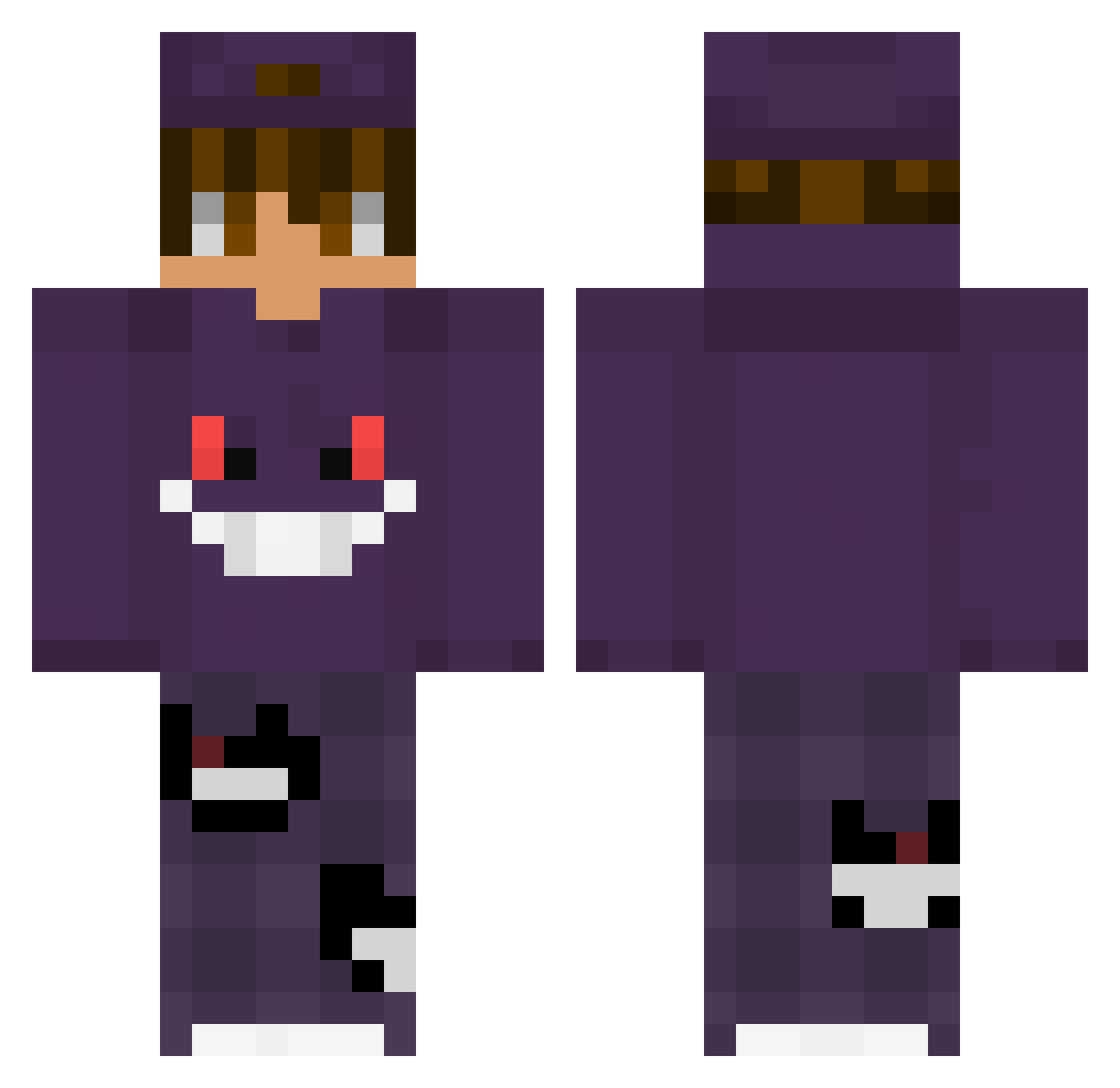 Ibraheem_999 Minecraft skin, front and back view