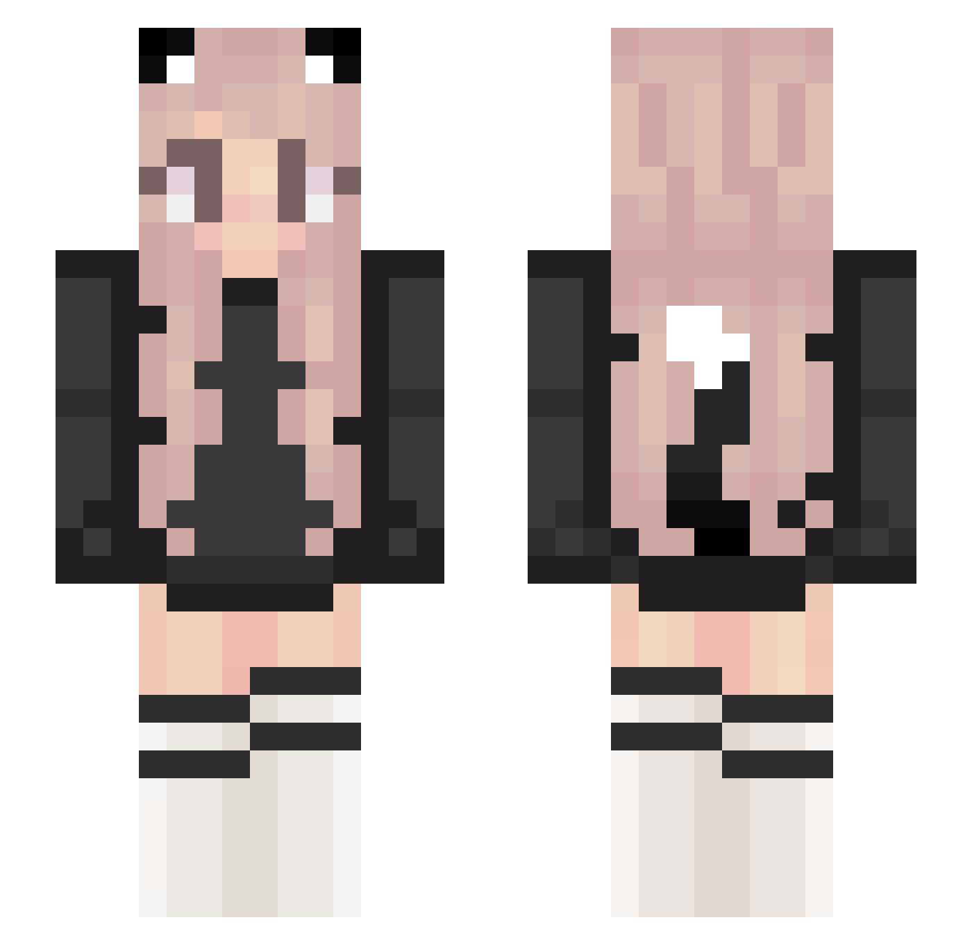Adelind Minecraft skin, front and back view