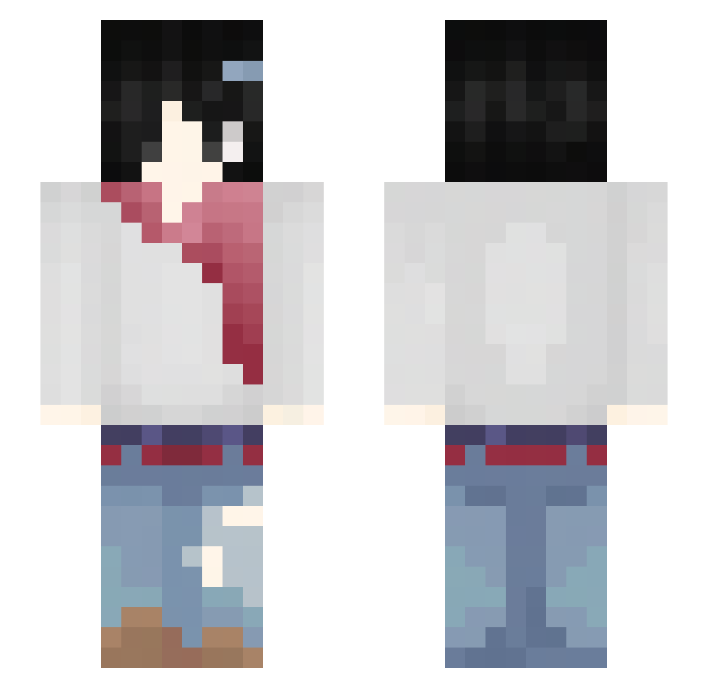 Tortuganeitor06 Minecraft skin, front and back view