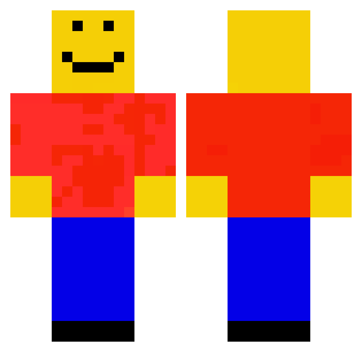 Bails975 Minecraft skin, front and back view