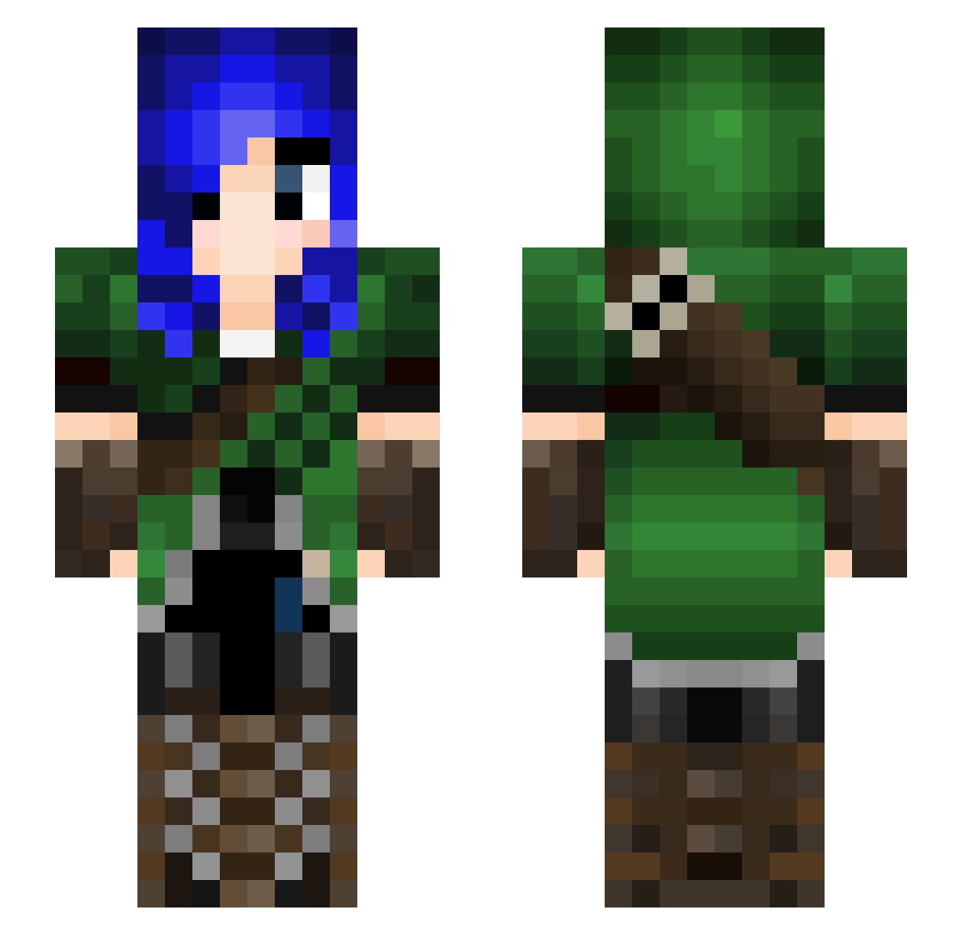 _somebodys_mom_ Minecraft skin, front and back view
