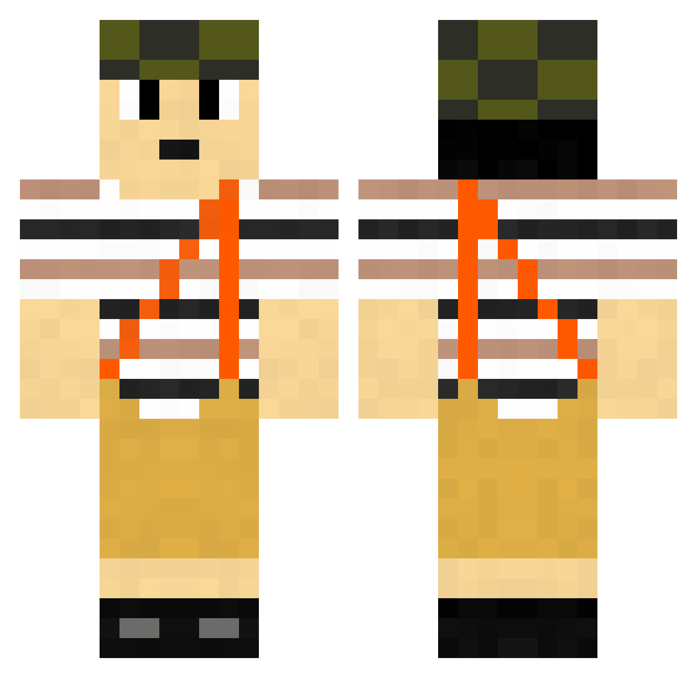 DaviAraujo_13 Minecraft skin, front and back view