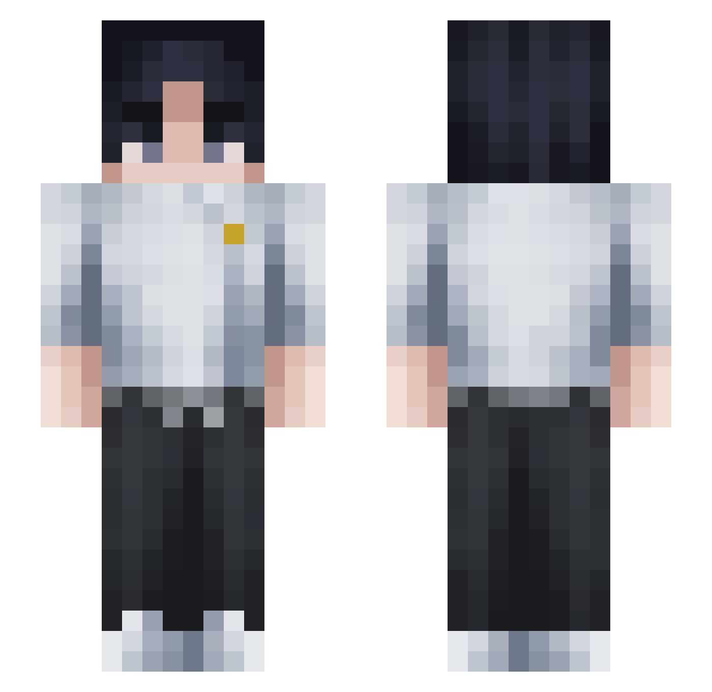 Toivo_ Minecraft skin, front and back view