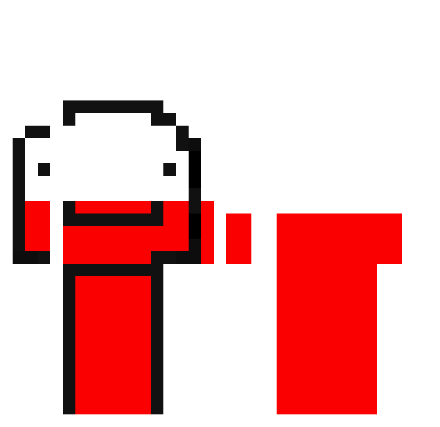 Retik228 Minecraft skin, front and back view