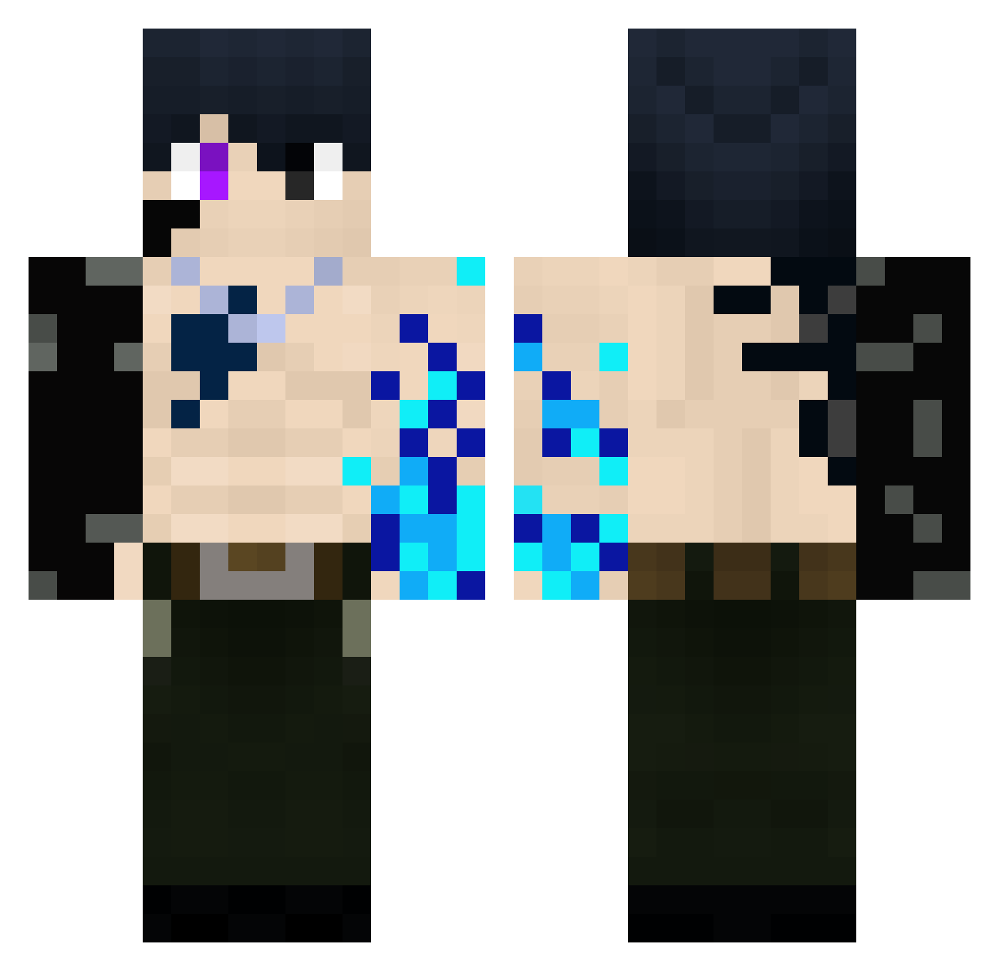 Square6618 Minecraft skin, front and back view