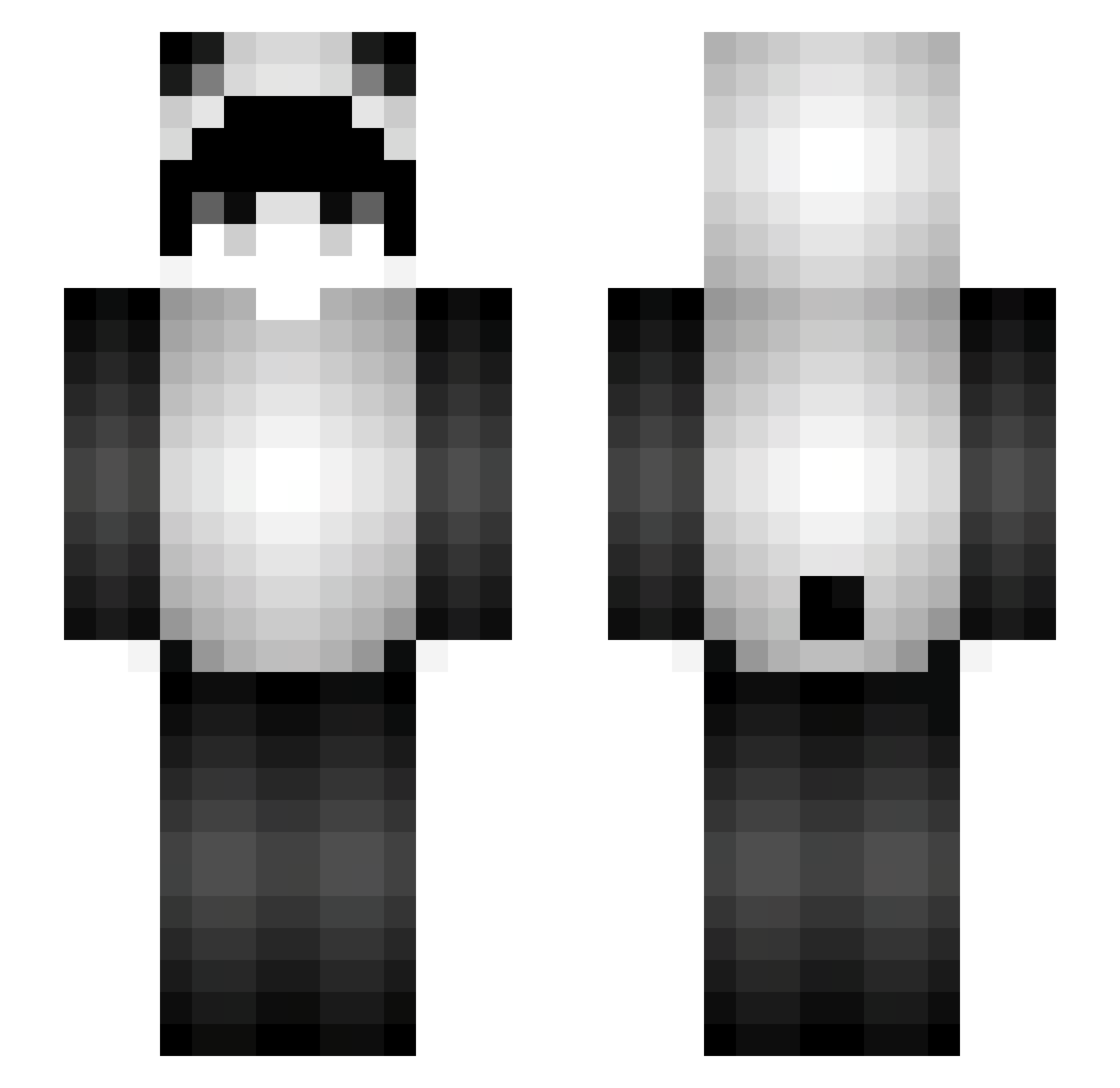Xx9figHeckirxX Minecraft skin, front and back view