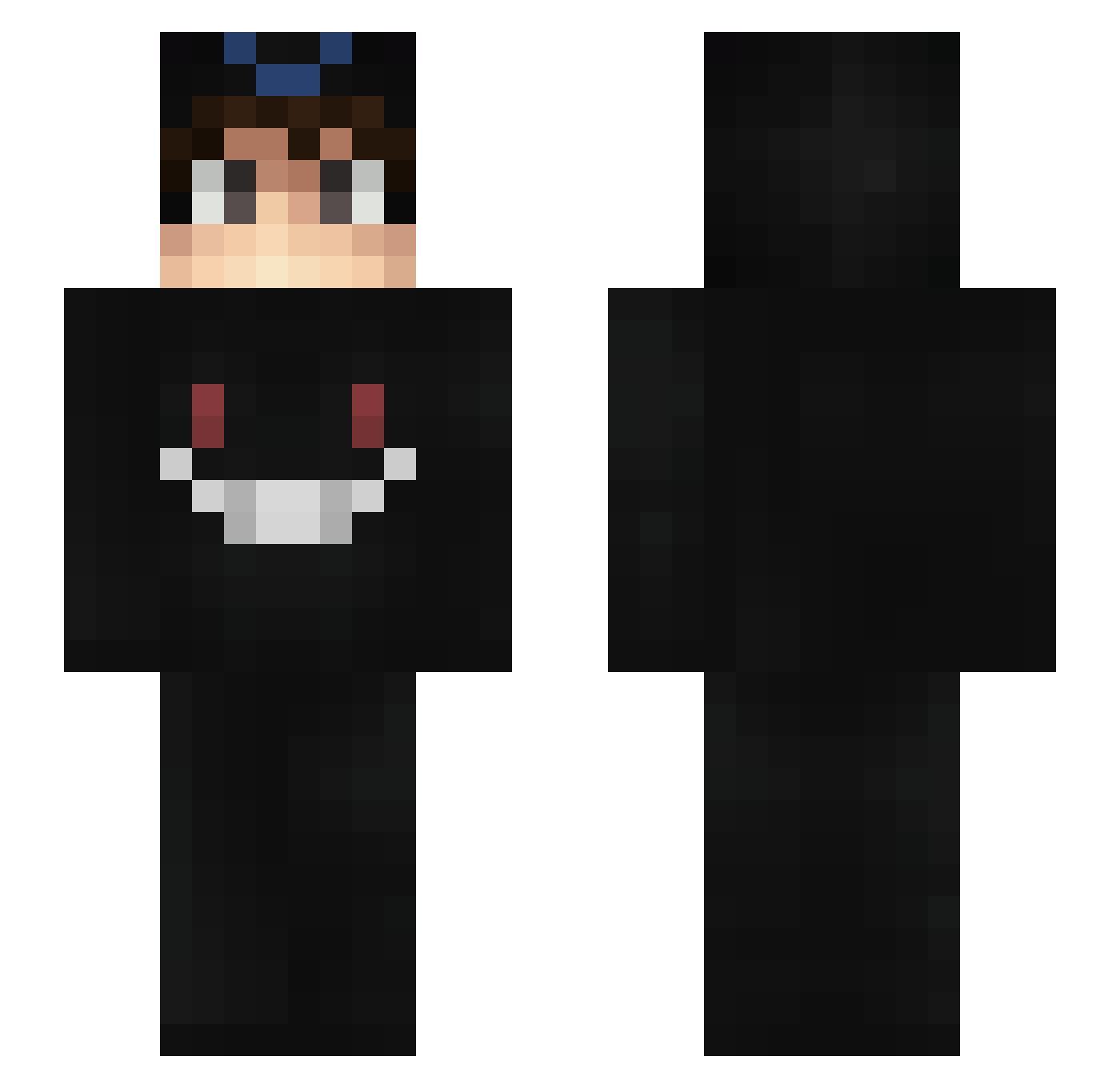 Ascription Minecraft skin, front and back view