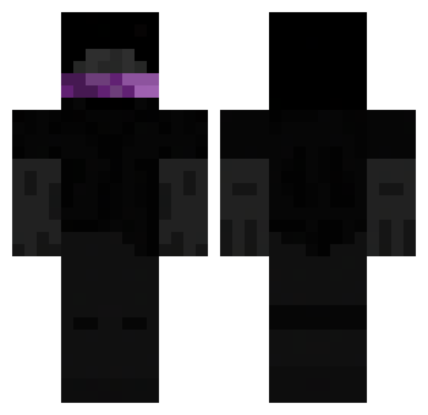 mitihk Minecraft skin, front and back view