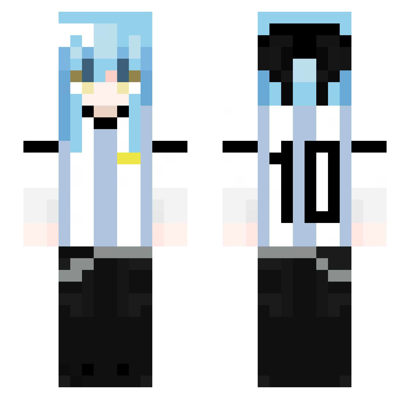TheLastNotorius Minecraft skin, front and back view