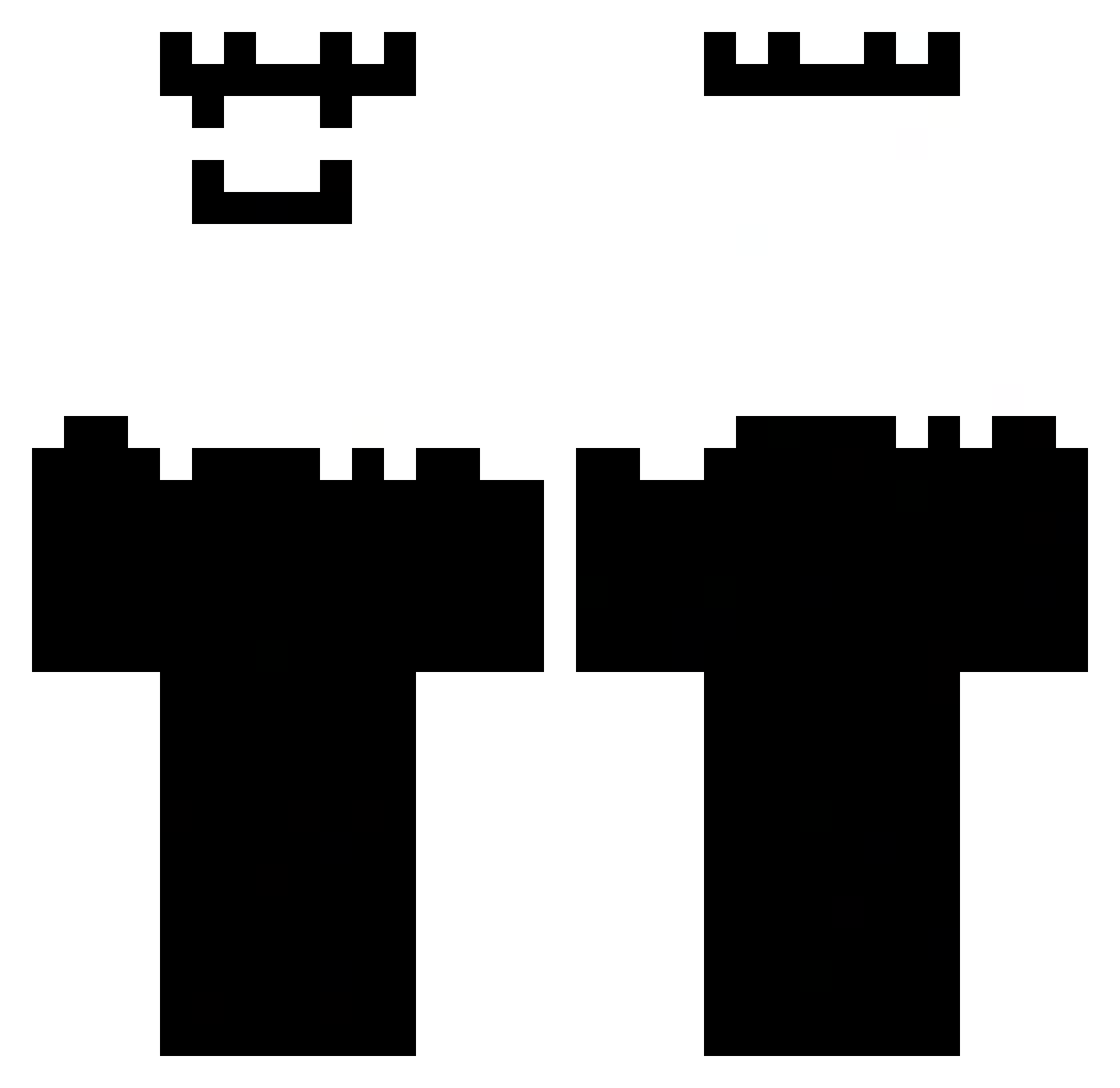 wimmzy Minecraft skin, front and back view