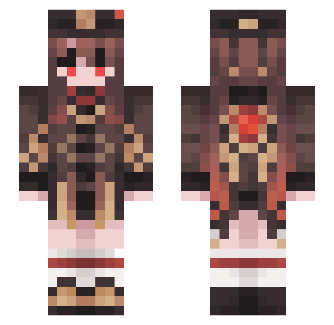 EHJM_ALM Minecraft skin, front and back view