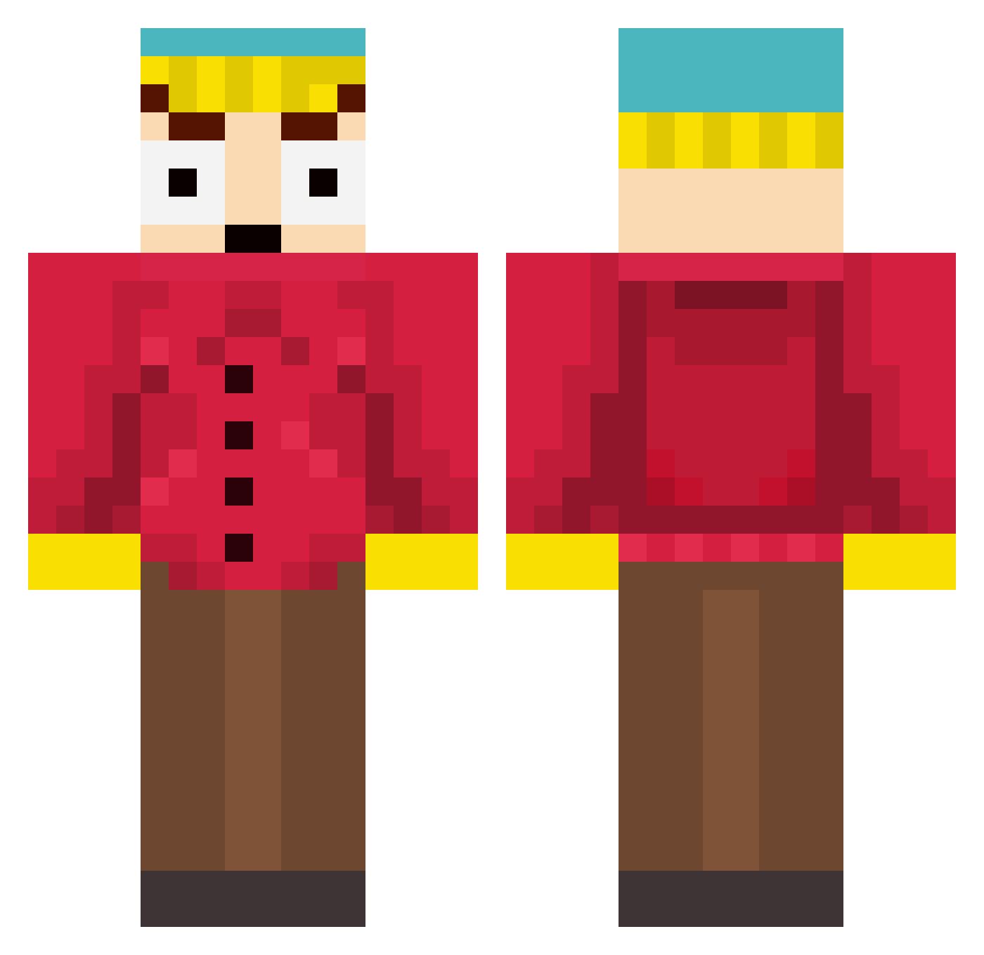 Omnining_it Minecraft skin, front and back view