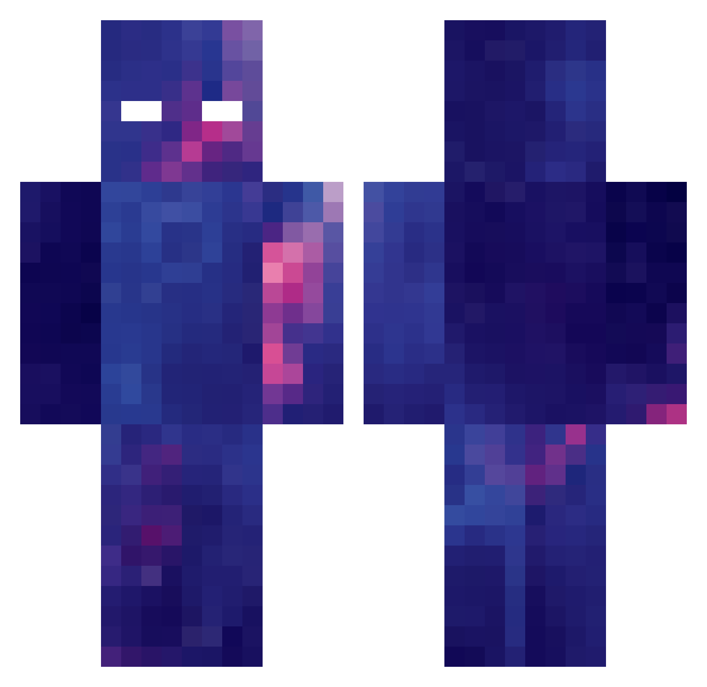 ImaL99 Minecraft skin, front and back view