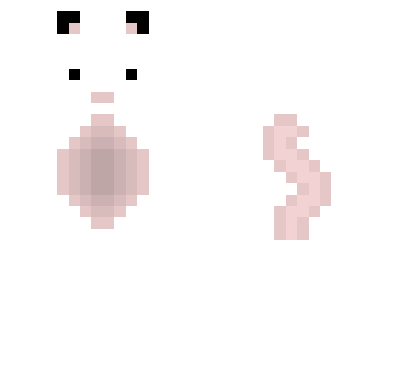 Totals Minecraft skin, front and back view