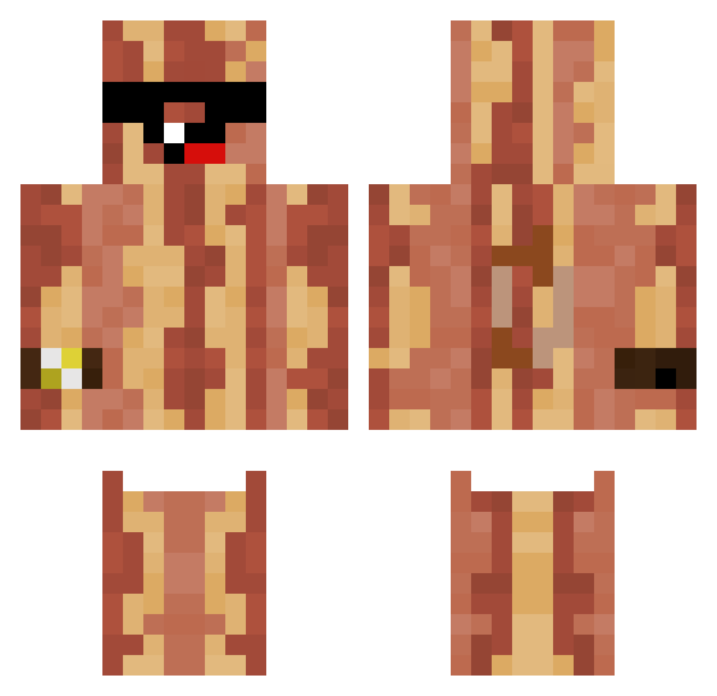 _PastyBoi_ Minecraft skin, front and back view