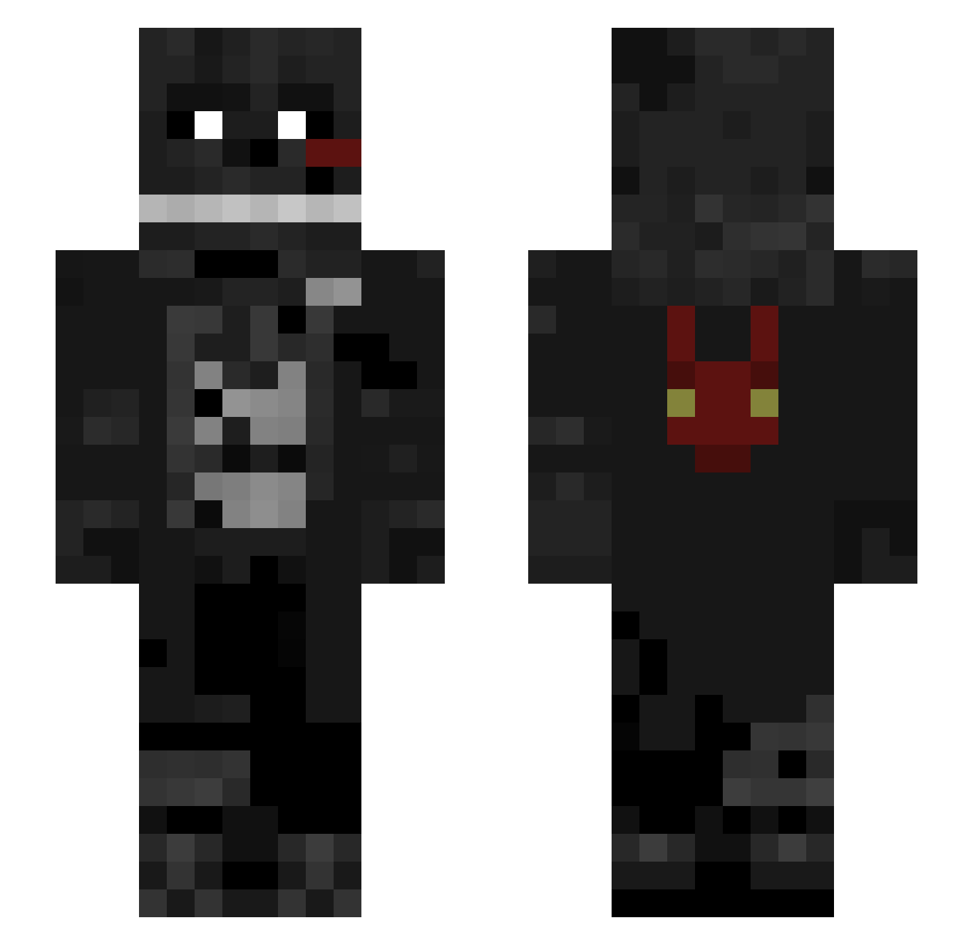 _Evaaa5KL9_ Minecraft skin, front and back view