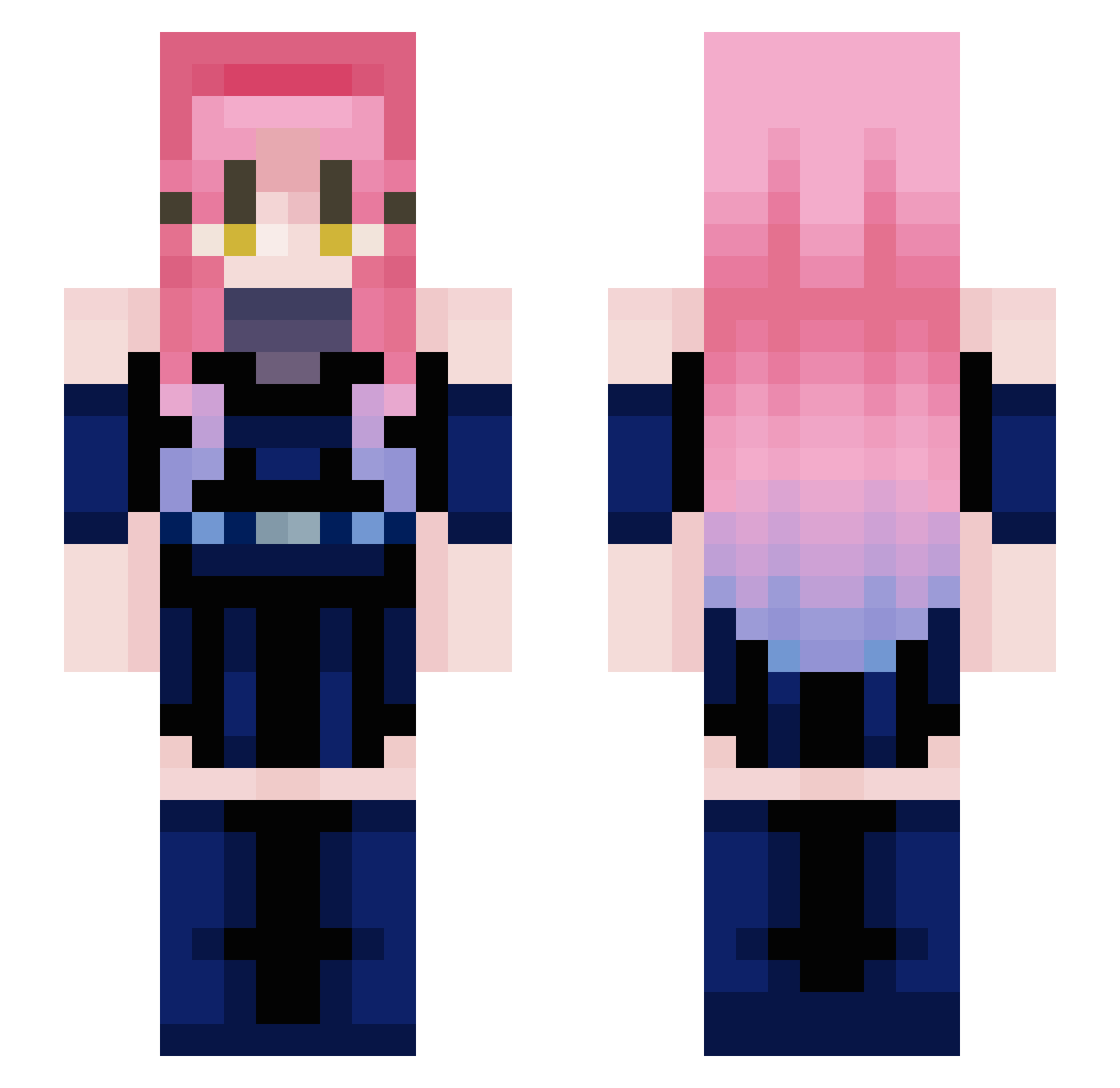 ylorb_e Minecraft skin, front and back view