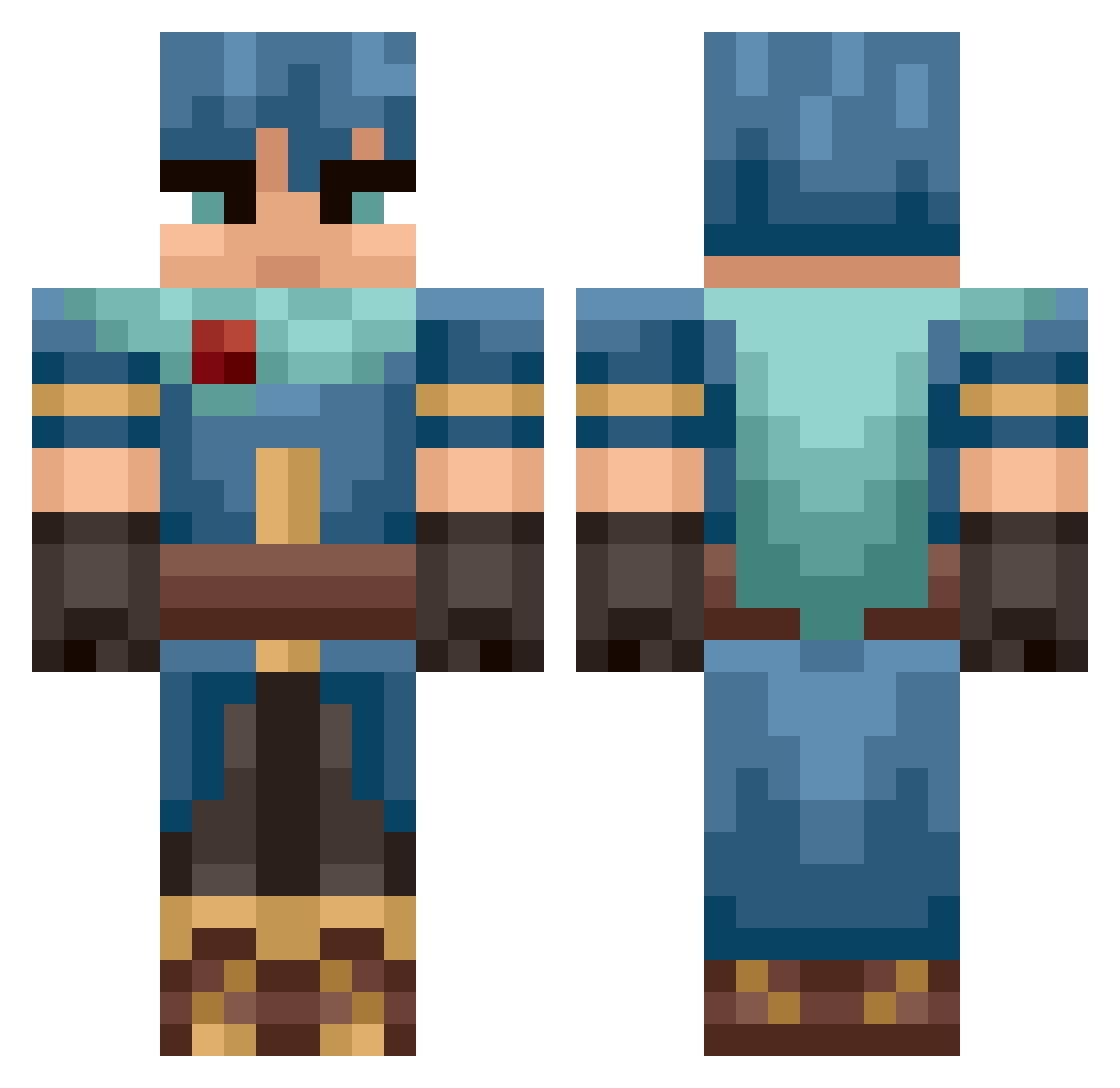 stuff_and_thangs Minecraft skin, front and back view