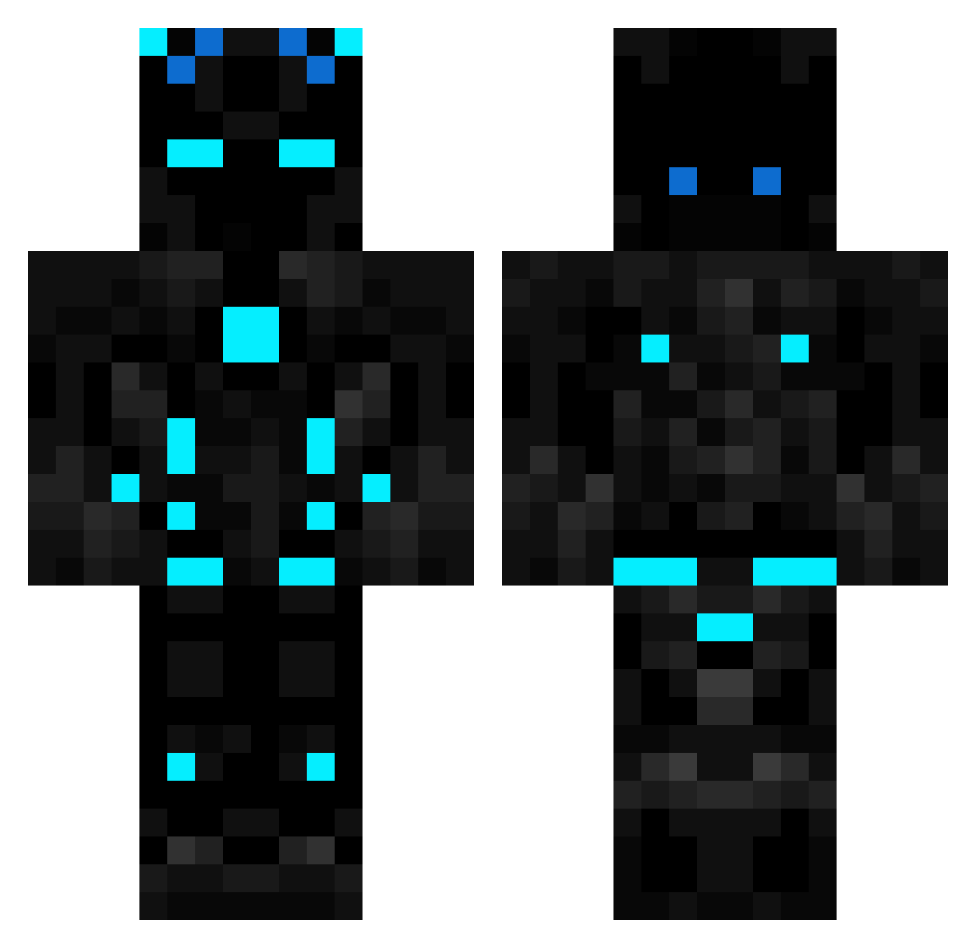 annabironx Minecraft skin, front and back view