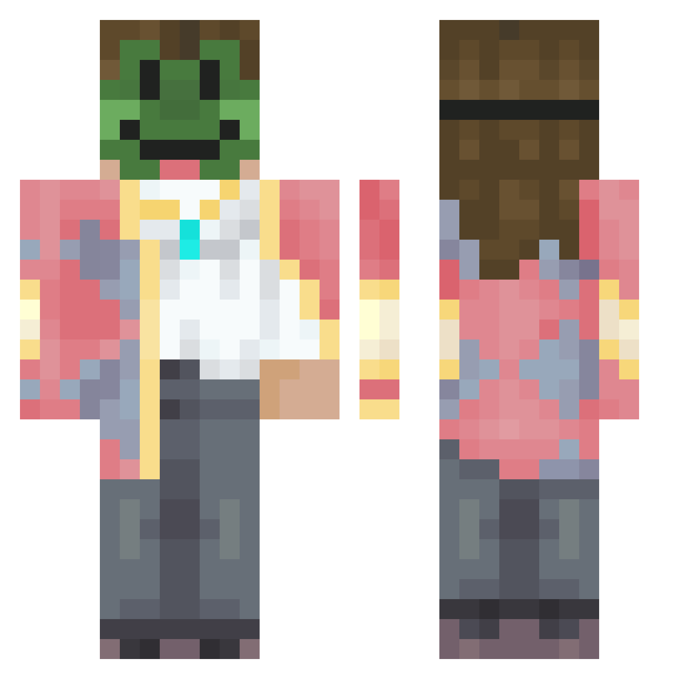 _papabless_ Minecraft skin, front and back view
