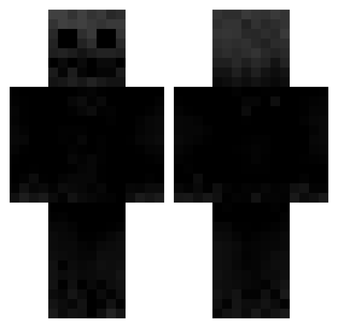 HosneiR Minecraft skin, front and back view