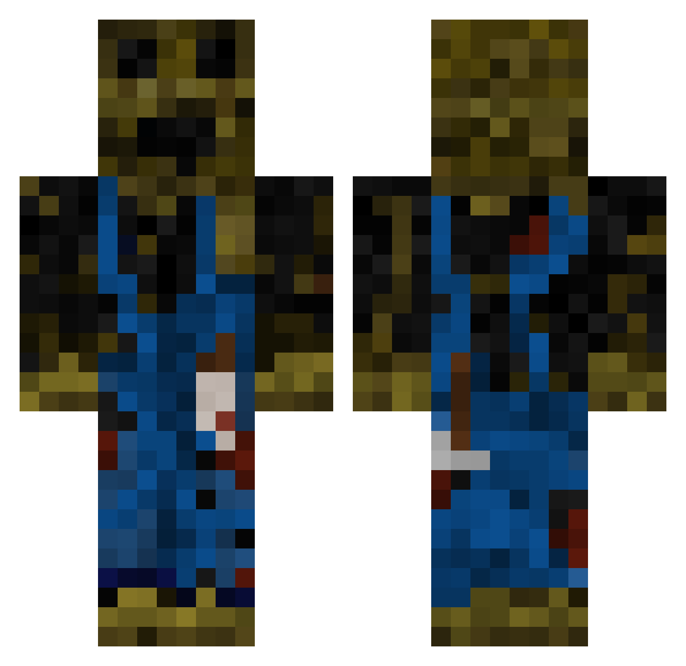 Profesor___ Minecraft skin, front and back view