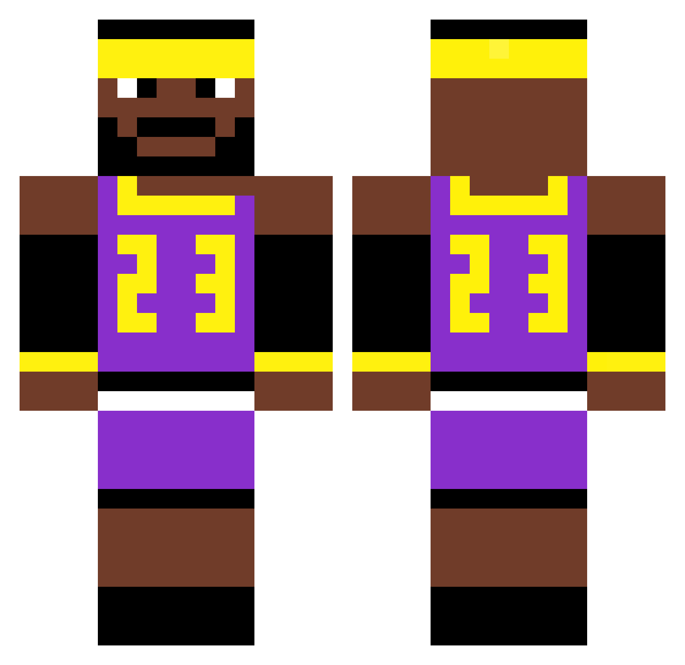 zze_iscool Minecraft skin, front and back view