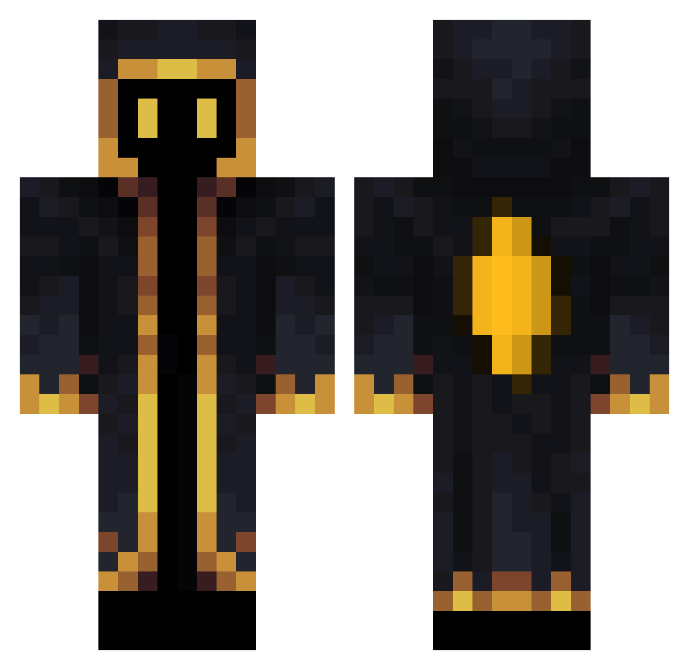 XtraSaltyxs Minecraft skin, front and back view