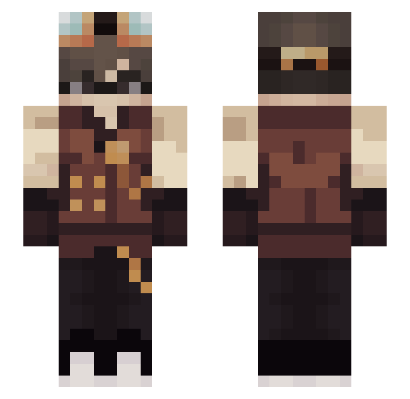 eujonasv Minecraft skin, front and back view