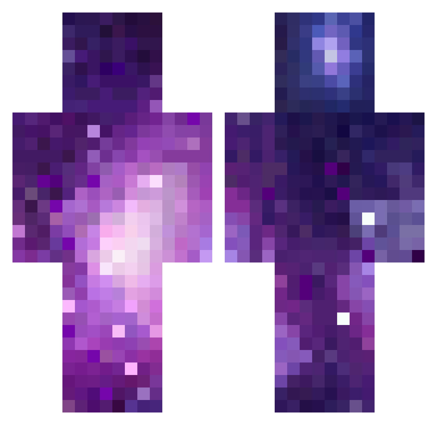 callmeShiggi Minecraft skin, front and back view