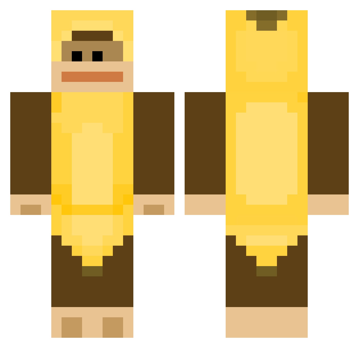Trashtruck321 Minecraft skin, front and back view
