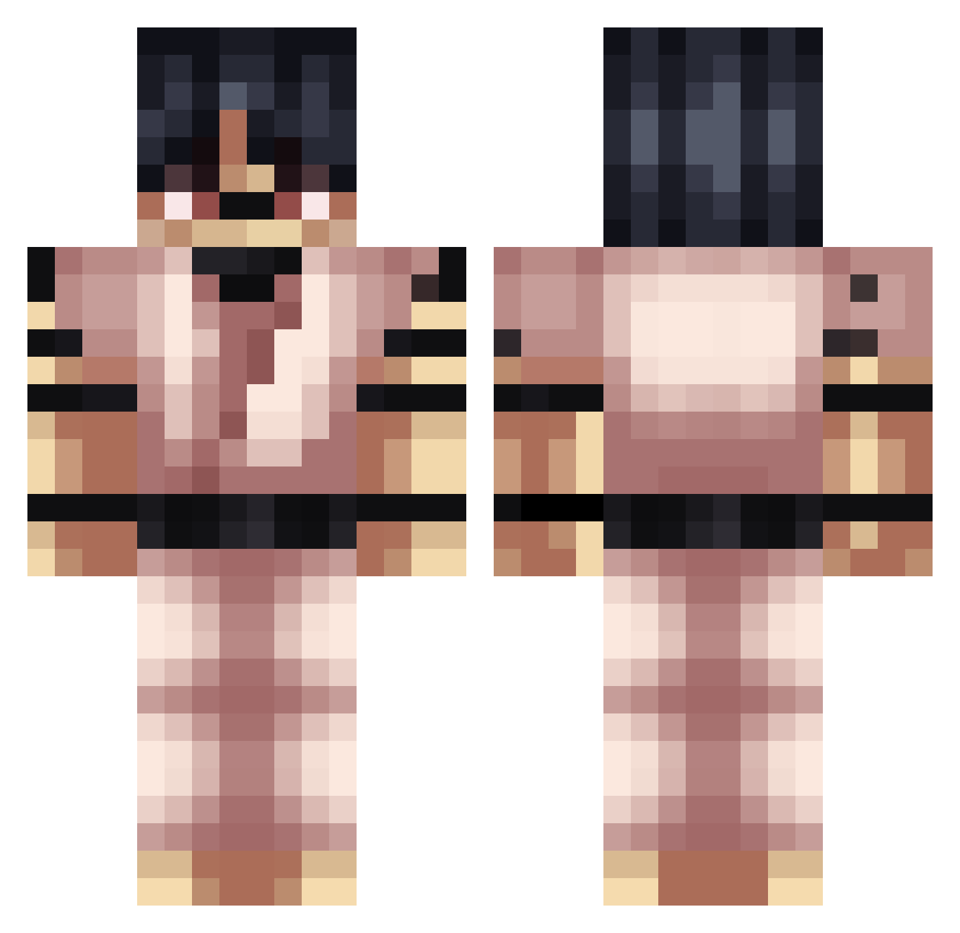 K3ny0n1112 Minecraft skin, front and back view