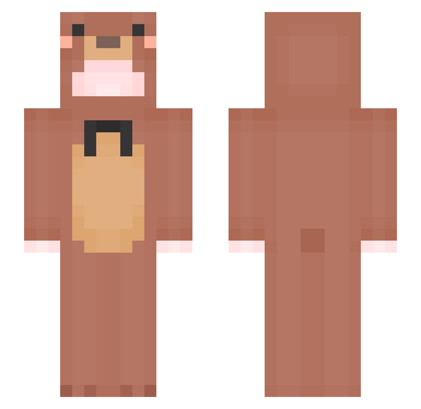 Zzod_Zzod Minecraft skin, front and back view