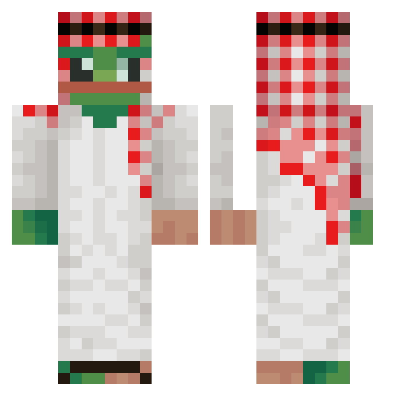 _filetowski_ Minecraft skin, front and back view